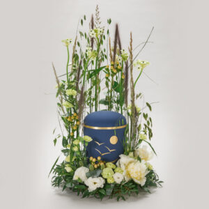 Nr. 50D Urnedekorasjon, nyanser i hvitt