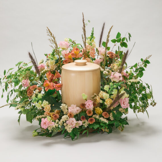 Nr. 50B Urnedekorasjon, lys fersken